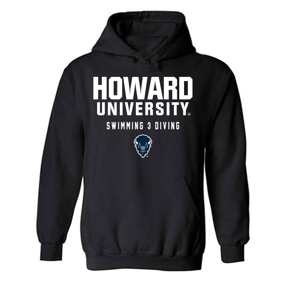 Howard - NCAA Men's Swimming & Diving : Adam Diaz - Classic Shersey Hooded Sweatshirt-0