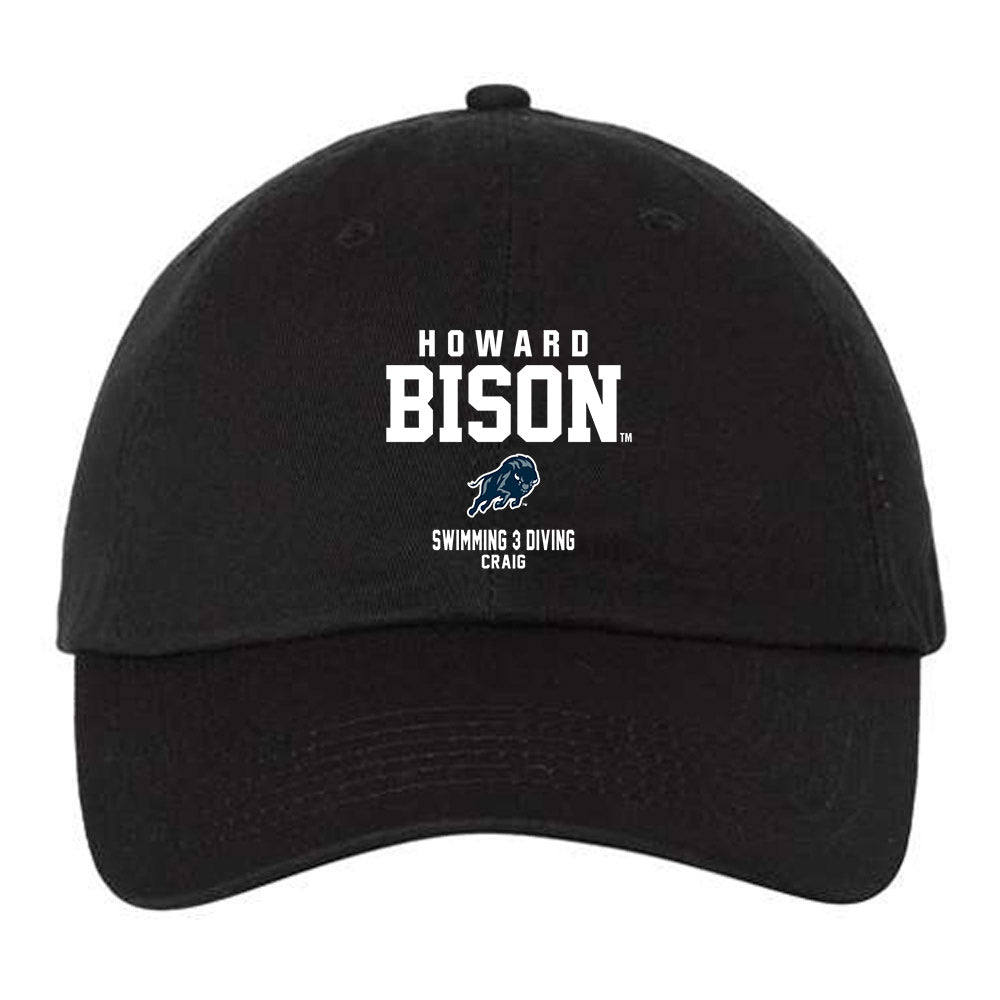 Howard - NCAA Men's Swimming & Diving : Dillon Craig - Dad Hat-0