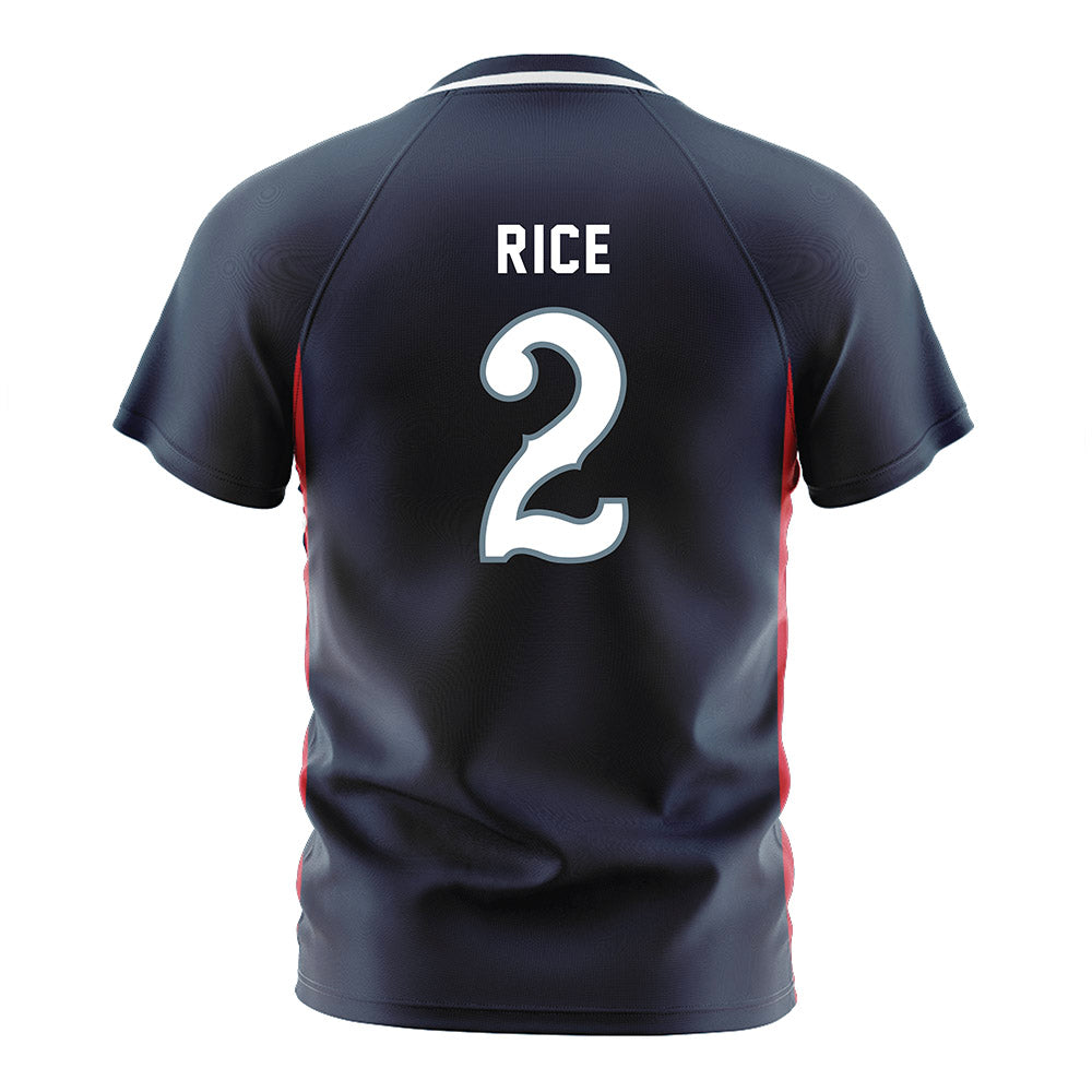 Howard - NCAA Men's Soccer : Deuce Rice - Grey Soccer Jersey-1
