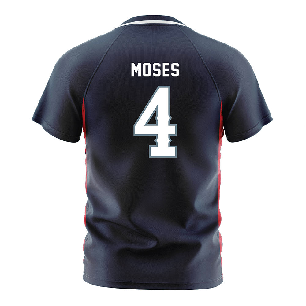 Howard - NCAA Men's Soccer : Donovan Moses - Grey Soccer Jersey-1