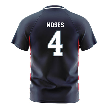 Howard - NCAA Men's Soccer : Donovan Moses - Grey Soccer Jersey-1