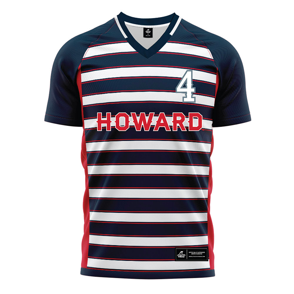 Howard - NCAA Men's Soccer : Donovan Moses - Grey Soccer Jersey-0