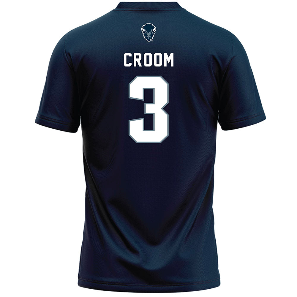 Howard - NCAA Women's Lacrosse : Leah Croom - Blue Lacrosse Jersey -1