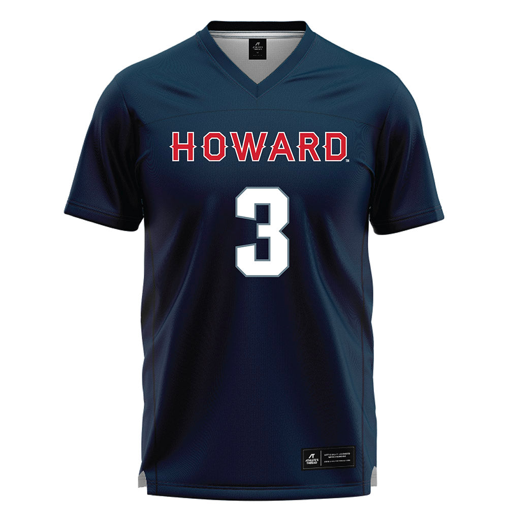 Howard - NCAA Women's Lacrosse : Leah Croom - Blue Lacrosse Jersey -0