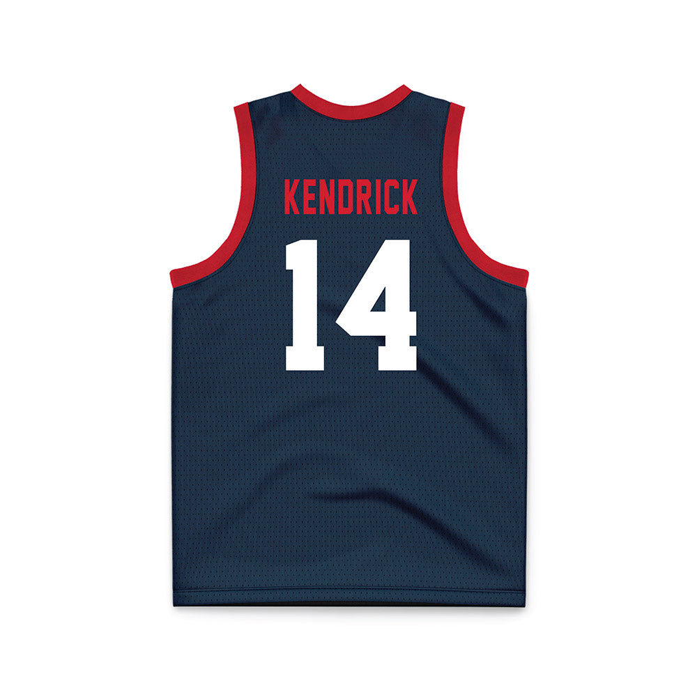 Howard - NCAA Women's Basketball : Jada Kendrick - Blue Basketball Jersey-1