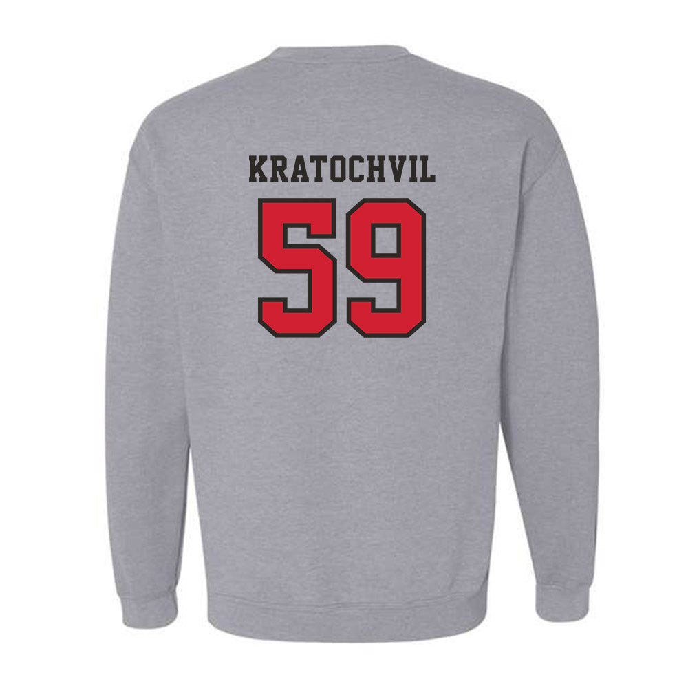 Marist - NCAA Football : James Kratochvil - Classic Shersey Crewneck Sweatshirt-1