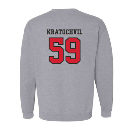 Marist - NCAA Football : James Kratochvil - Classic Shersey Crewneck Sweatshirt-1