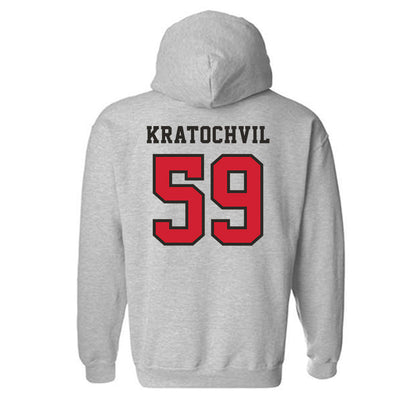 Marist - NCAA Football : James Kratochvil - Classic Shersey Hooded Sweatshirt-1
