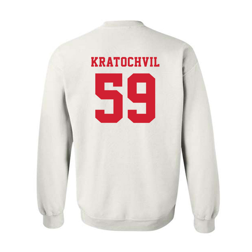 Marist - NCAA Football : James Kratochvil - Classic Shersey Crewneck Sweatshirt-1