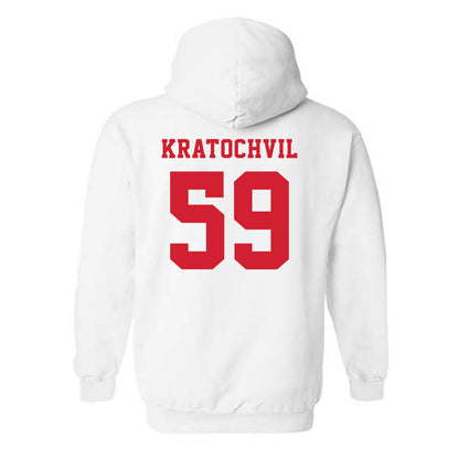 Marist - NCAA Football : James Kratochvil - Classic Shersey Hooded Sweatshirt-1