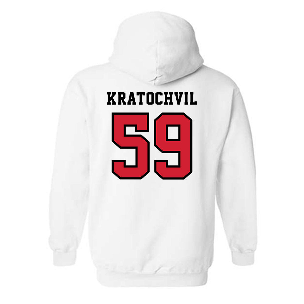 Marist - NCAA Football : James Kratochvil - Classic Shersey Hooded Sweatshirt-1