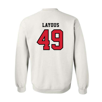 Marist - NCAA Football : Samer Layous - Classic Shersey Crewneck Sweatshirt-1