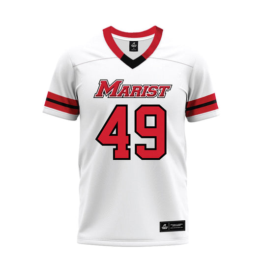 Marist - NCAA Football : Samer Layous - Premium Football Jersey-0