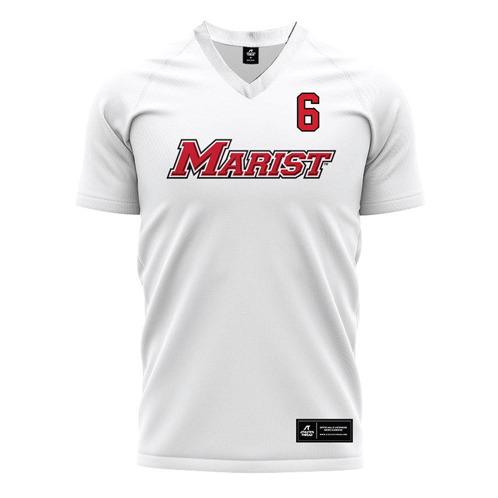 Marist - NCAA Women's Soccer : Riley Mills - White Soccer Jersey-0