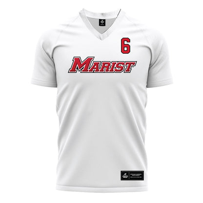 Marist - NCAA Women's Soccer : Riley Mills - White Soccer Jersey-0