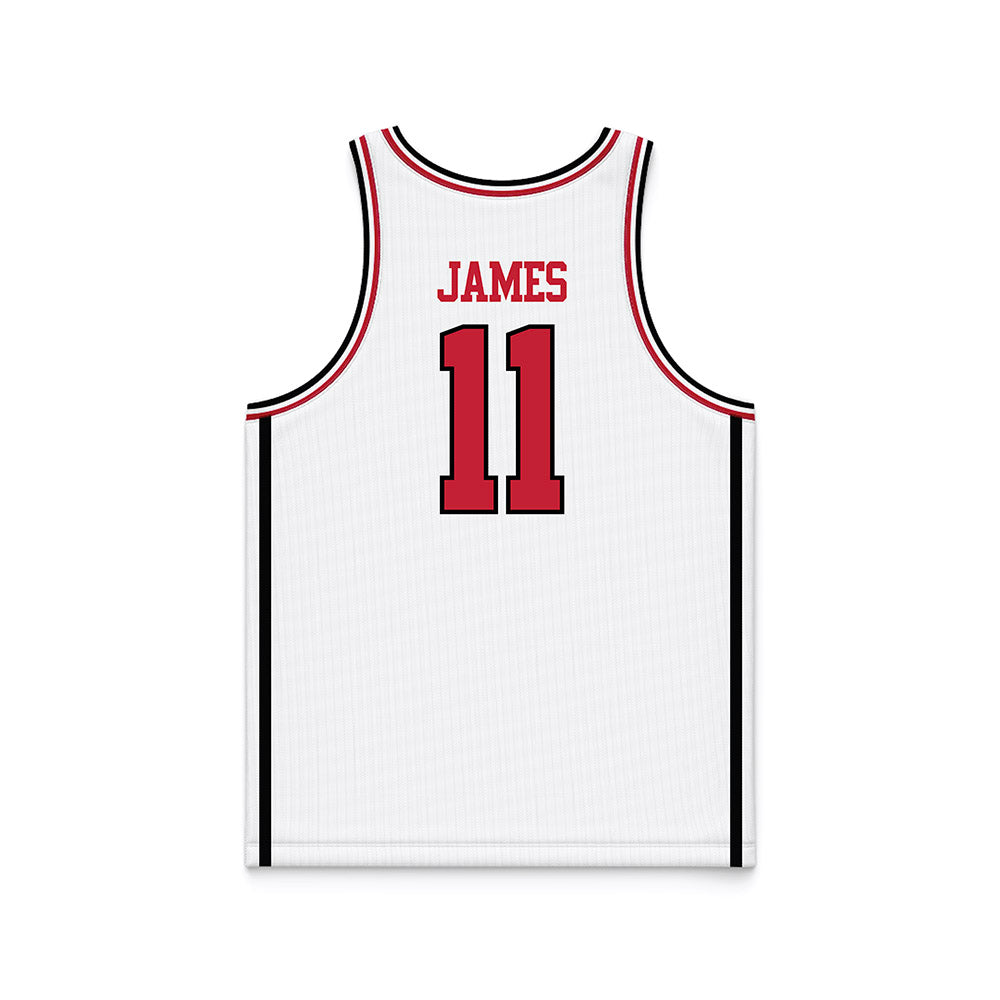 Georgia - NCAA Men's Basketball : dylan james - White Basketball Jersey-1