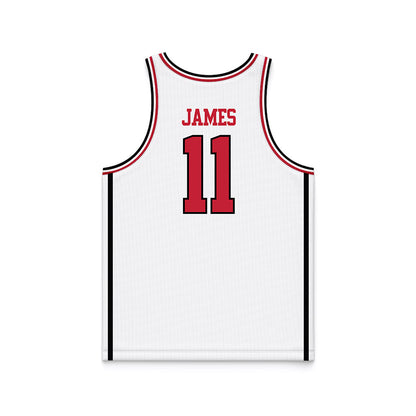 Georgia - NCAA Men's Basketball : dylan james - White Basketball Jersey-1