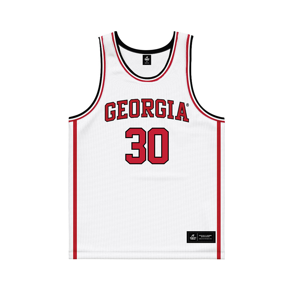 Georgia - NCAA Men's Basketball : Brandon Klatsky - White Basketball Jersey-0
