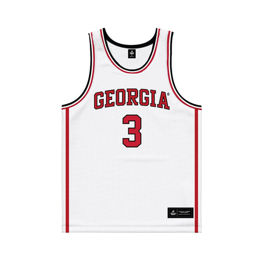 Georgia - NCAA Men's Basketball : Jordan Ross - White Basketball Jersey-0