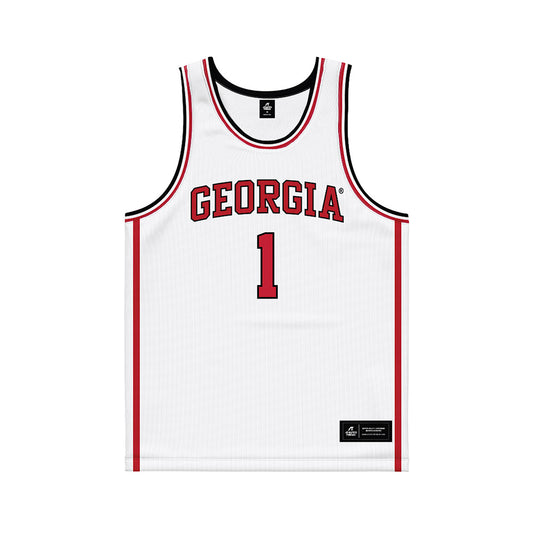 Georgia - NCAA Men's Basketball : Kareem Stagg - White Basketball Jersey-0