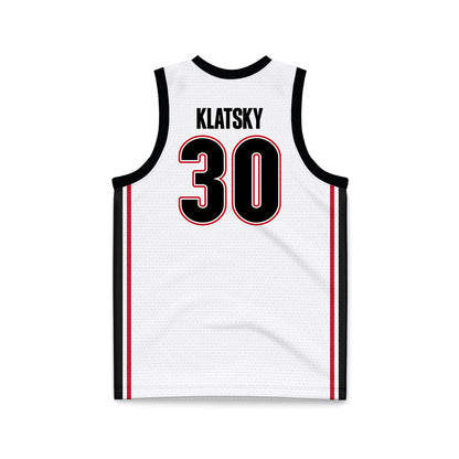Georgia - NCAA Men's Basketball : Brandon Klatsky - White Basketball Jersey-1