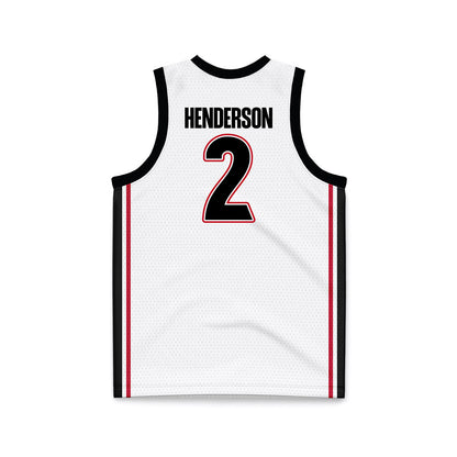 Georgia - NCAA Women's Basketball : Savannah Henderson - White Basketball Jersey-1