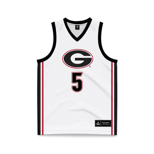 Georgia - NCAA Men's Basketball : Jeremiah Wilkinson - White Basketball Jersey-0