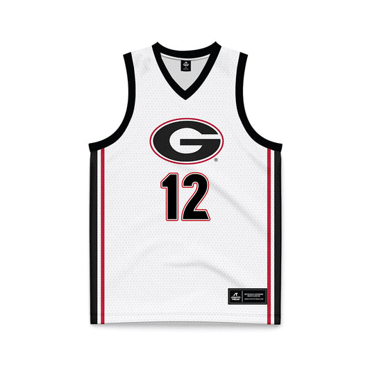 Georgia - NCAA Men's Basketball : Markel Jennings - White Basketball Jersey-0