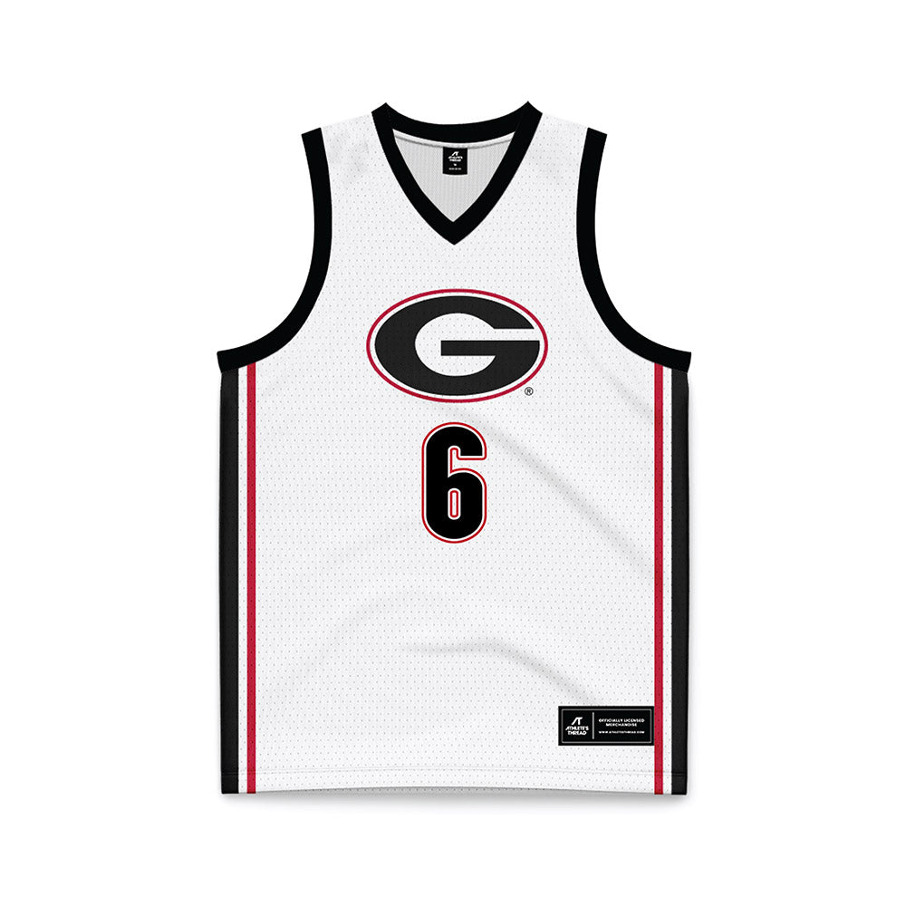 Georgia - NCAA Men's Basketball : Kanon Catchings - White Basketball Jersey-0