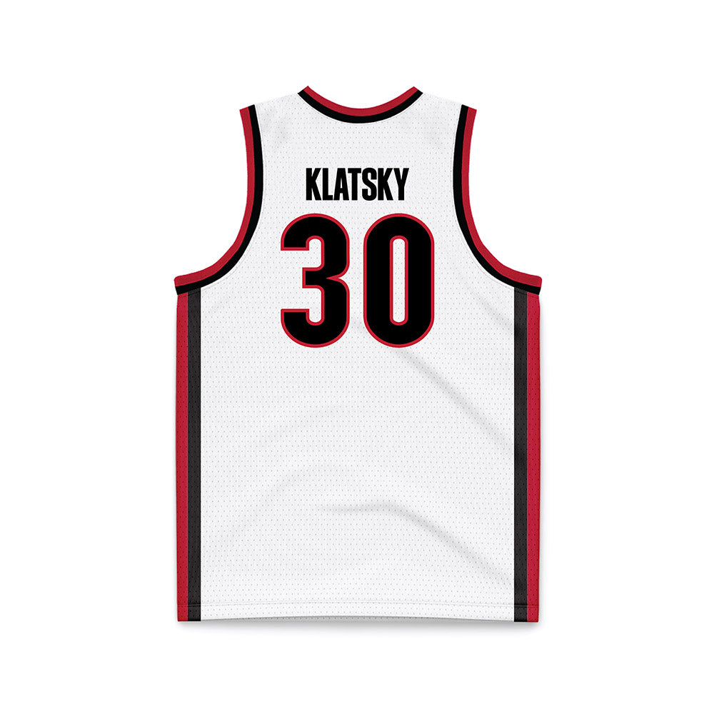 Georgia - NCAA Men's Basketball : Brandon Klatsky - White Basketball Jersey-1