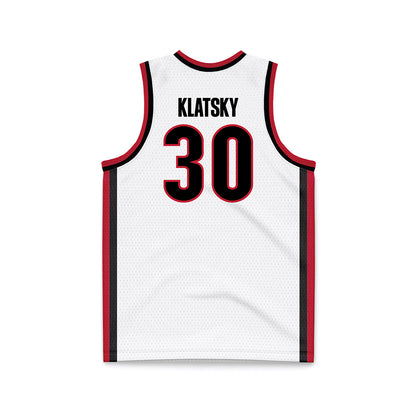 Georgia - NCAA Men's Basketball : Brandon Klatsky - White Basketball Jersey-1