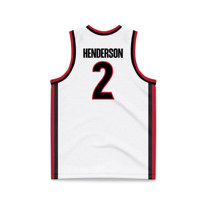 Georgia - NCAA Women's Basketball : Savannah Henderson - White Basketball Jersey-1