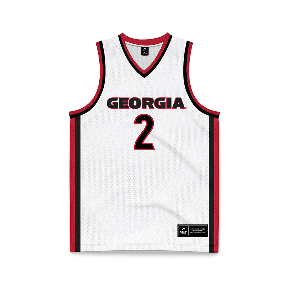 Georgia - NCAA Women's Basketball : Savannah Henderson - White Basketball Jersey-0