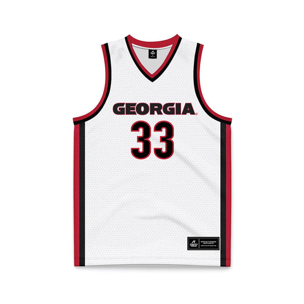Georgia - NCAA Women's Basketball : Mia Woolfolk - White Basketball Jersey-0