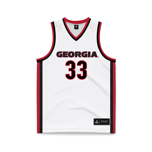 Georgia - NCAA Women's Basketball : Mia Woolfolk - White Basketball Jersey-0