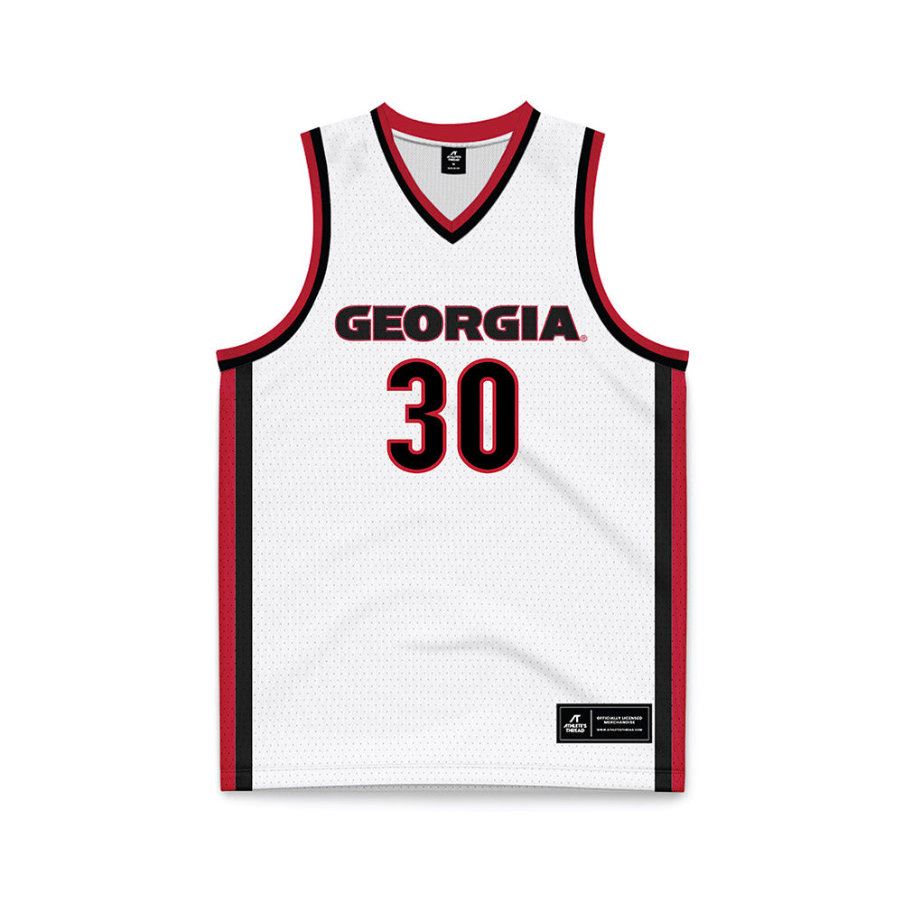 Georgia - NCAA Men's Basketball : Brandon Klatsky - White Basketball Jersey-0
