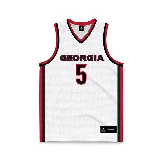 Georgia - NCAA Men's Basketball : Jeremiah Wilkinson - White Basketball Jersey-0