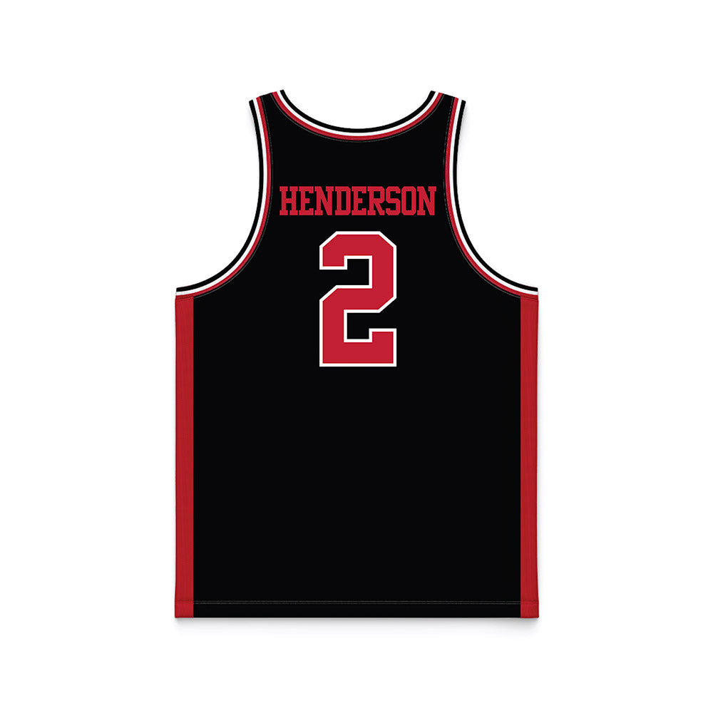 Georgia - NCAA Women's Basketball : Savannah Henderson - Black Basketball Jersey-1