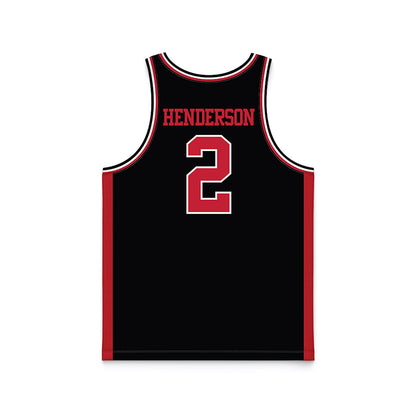 Georgia - NCAA Women's Basketball : Savannah Henderson - Black Basketball Jersey-1