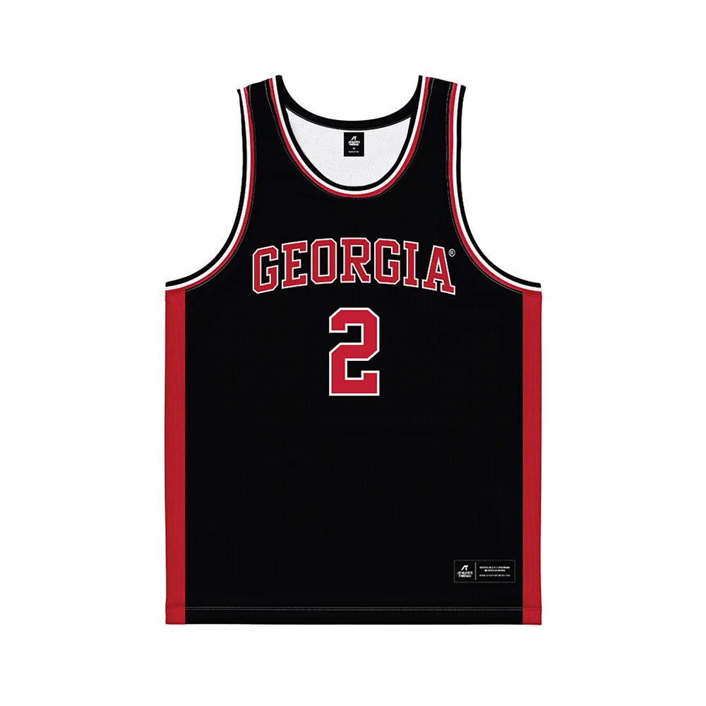 Georgia - NCAA Women's Basketball : Savannah Henderson - Black Basketball Jersey-0