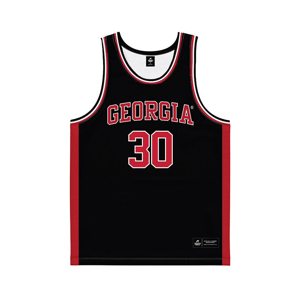 Georgia - NCAA Men's Basketball : Brandon Klatsky - Black Basketball Jersey-0