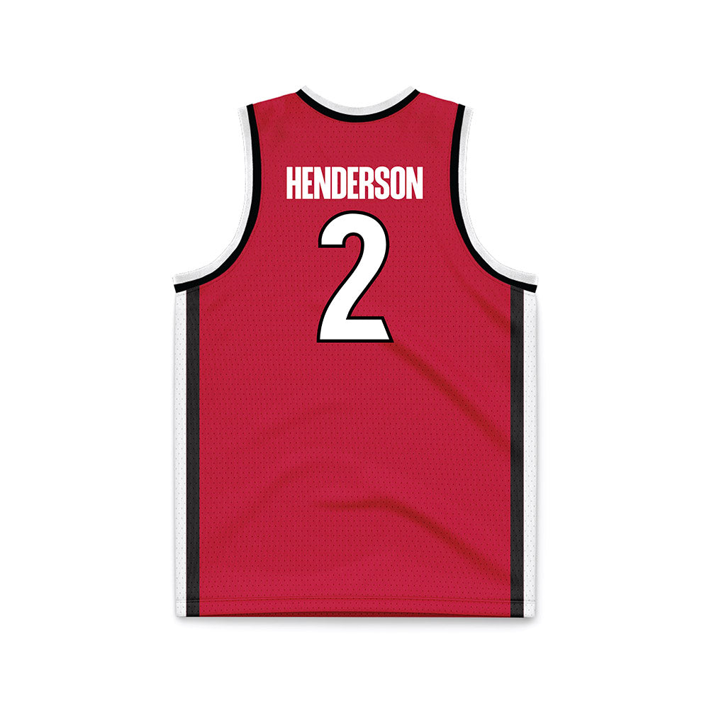 Georgia - NCAA Women's Basketball : Savannah Henderson - Red Basketball Jersey-1