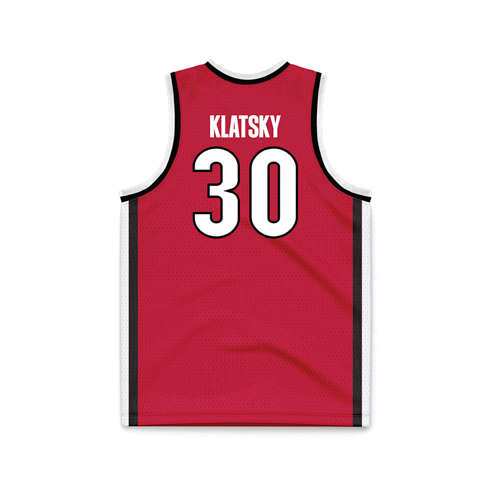 Georgia - NCAA Men's Basketball : Brandon Klatsky - Red Basketball Jersey-1