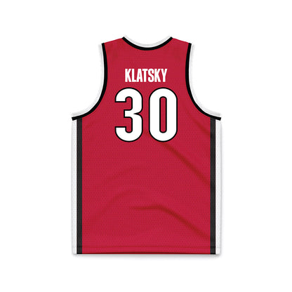 Georgia - NCAA Men's Basketball : Brandon Klatsky - Red Basketball Jersey-1