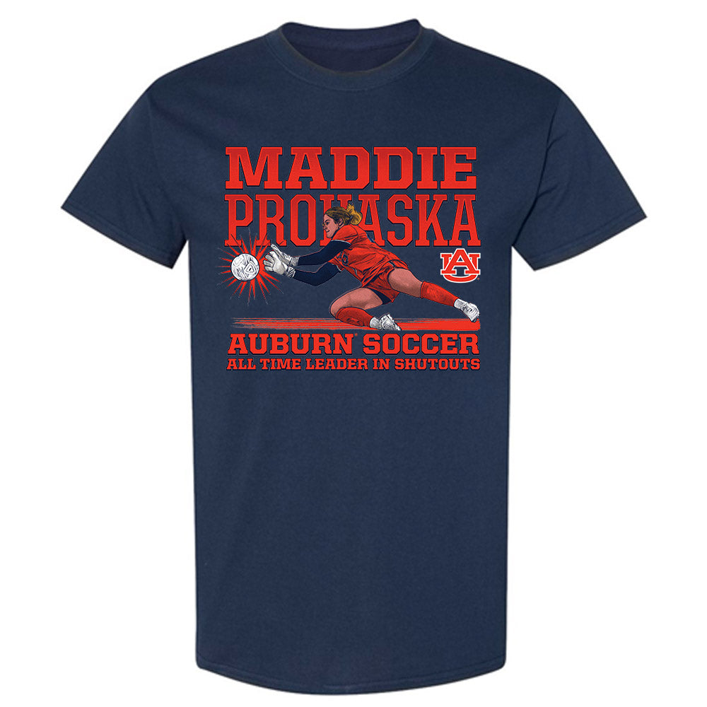 Auburn - NCAA Women's Soccer : Madison Prohaska - Individual Caricature T-Shirt-0