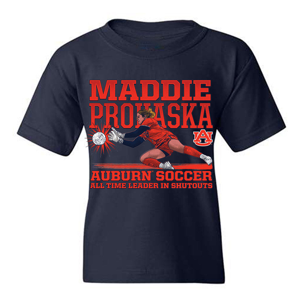 Auburn - NCAA Women's Soccer : Madison Prohaska - Individual Caricature Youth T-Shirt-0