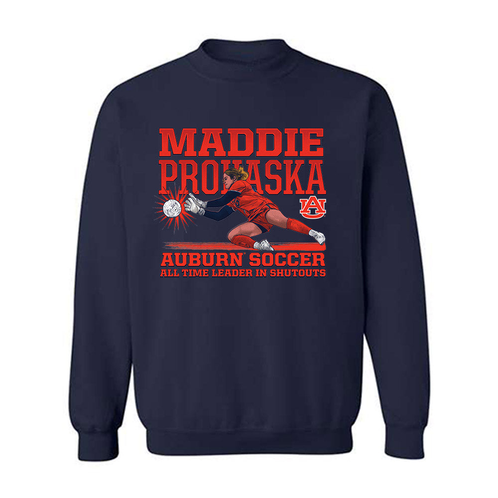 Auburn - NCAA Women's Soccer : Madison Prohaska - Individual Caricature Crewneck Sweatshirt-0