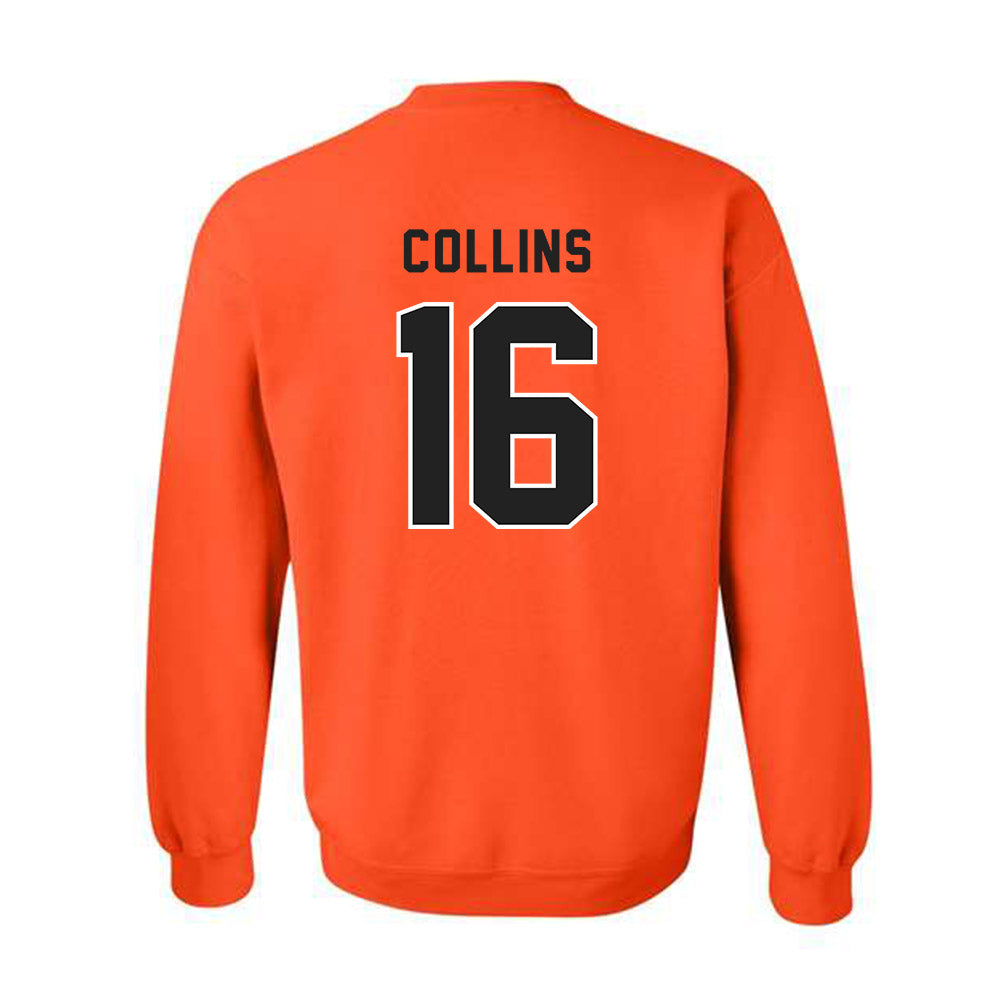 ECU - NCAA Baseball : Tanner Collins - Classic Shersey Crewneck Sweatshirt-1