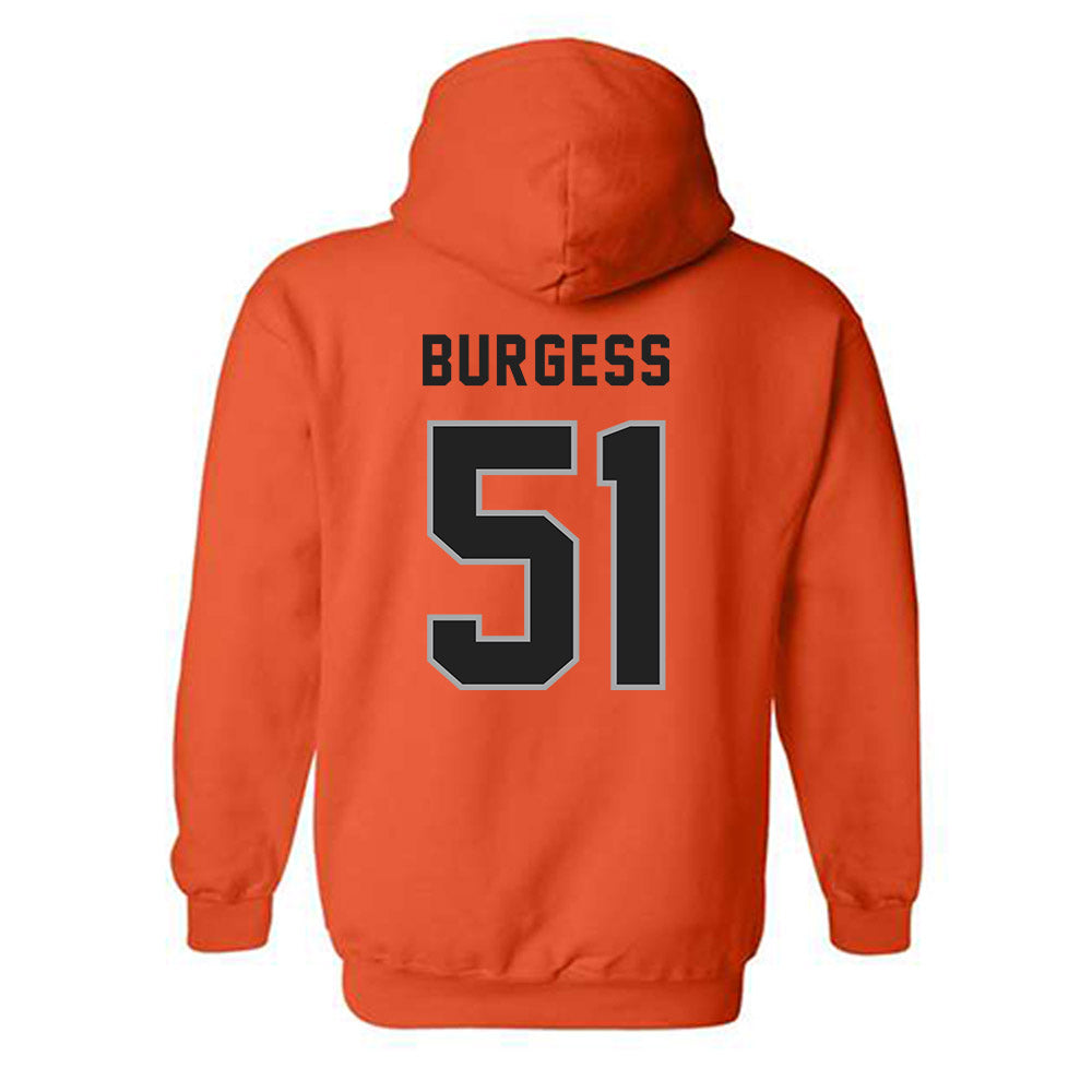ECU - NCAA Baseball : Draden Burgess - Classic Shersey Hooded Sweatshirt-1