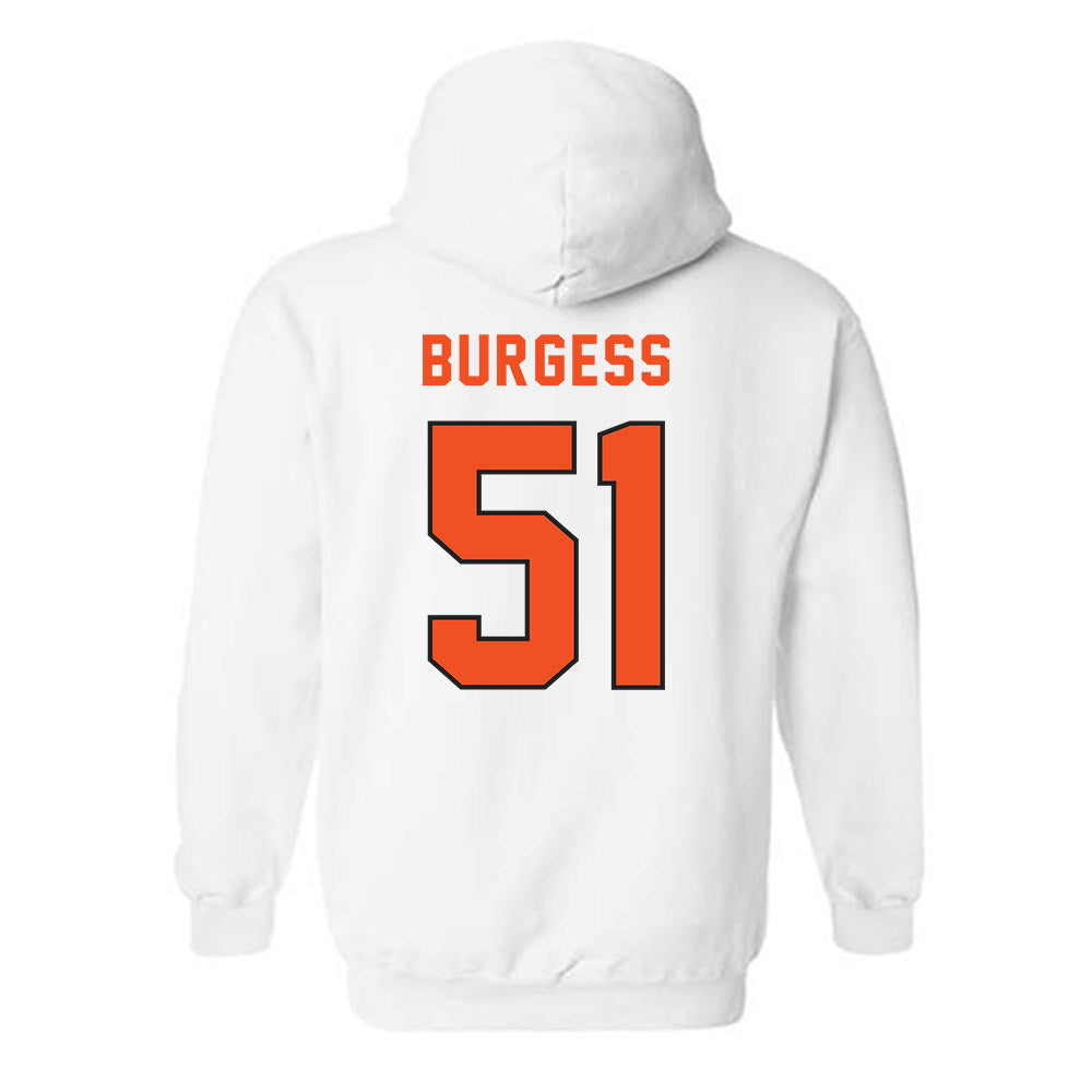 ECU - NCAA Baseball : Draden Burgess - Classic Shersey Hooded Sweatshirt-1